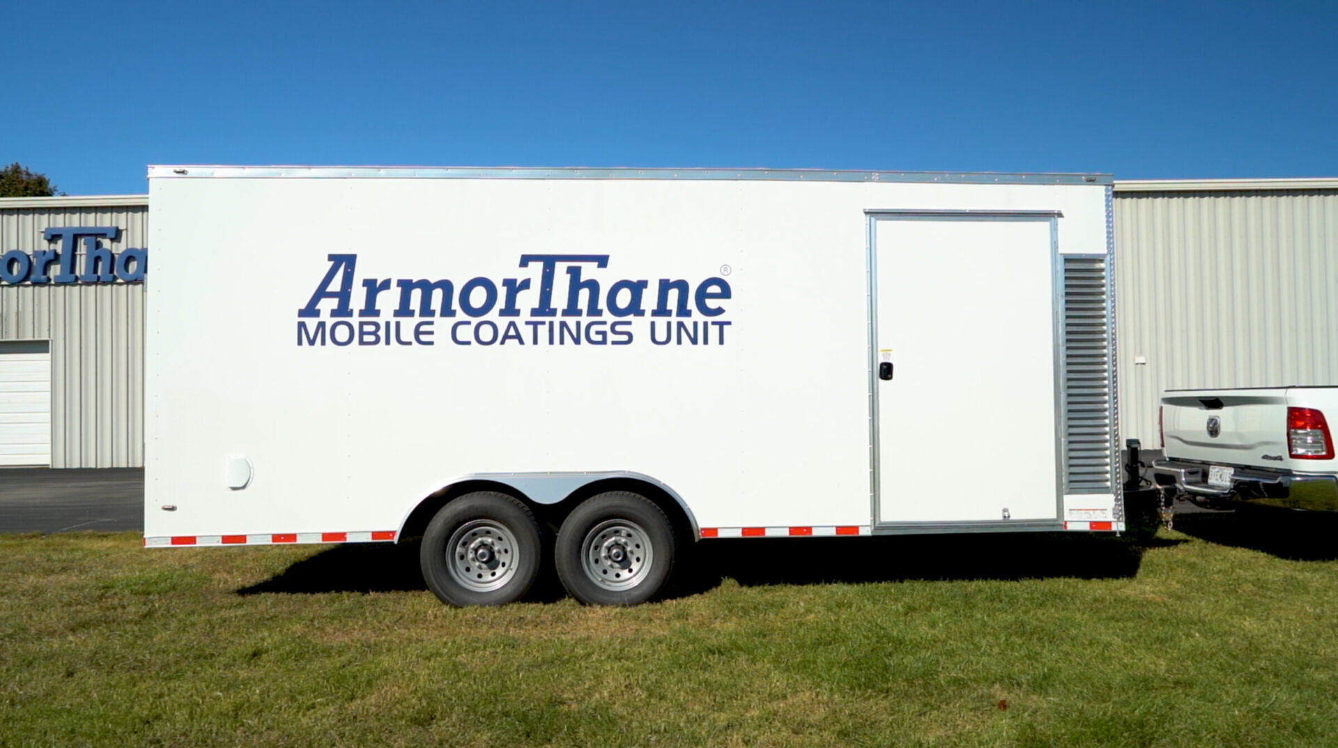 ArmorThane Mobile Coatings Unit parked on grass
