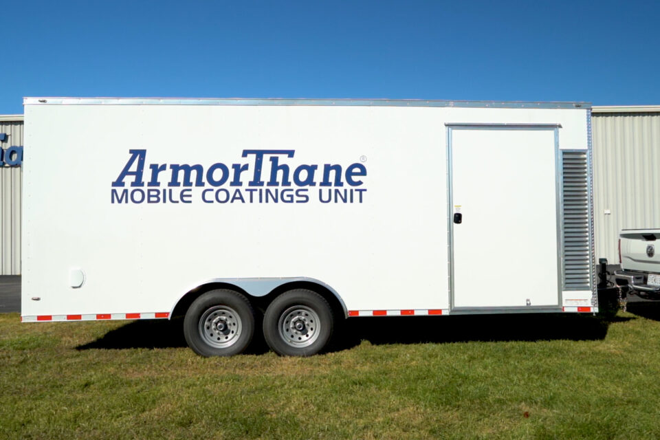 ArmorThane Mobile Coatings Unit parked on grass